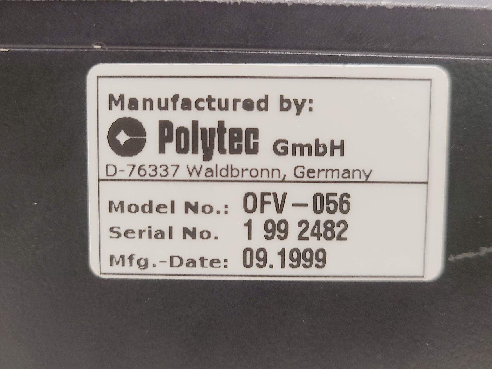 Image of 2 x Polytec OFV 056 Vibrometer Scanning Heads W/ OFV 3001S Controller and PCs