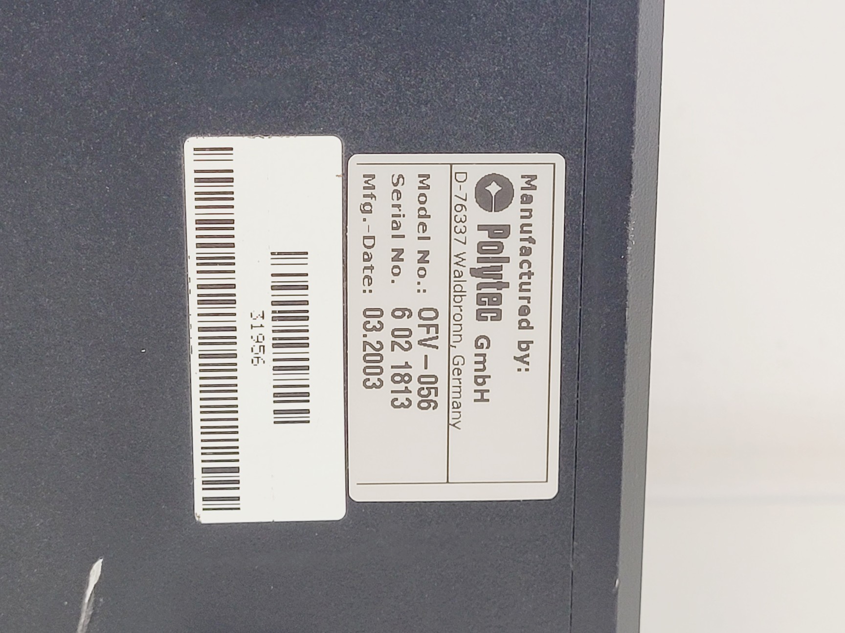 Image of 2 x Polytec OFV 056 Vibrometer Scanning Heads W/ OFV 3001S Controller and PCs