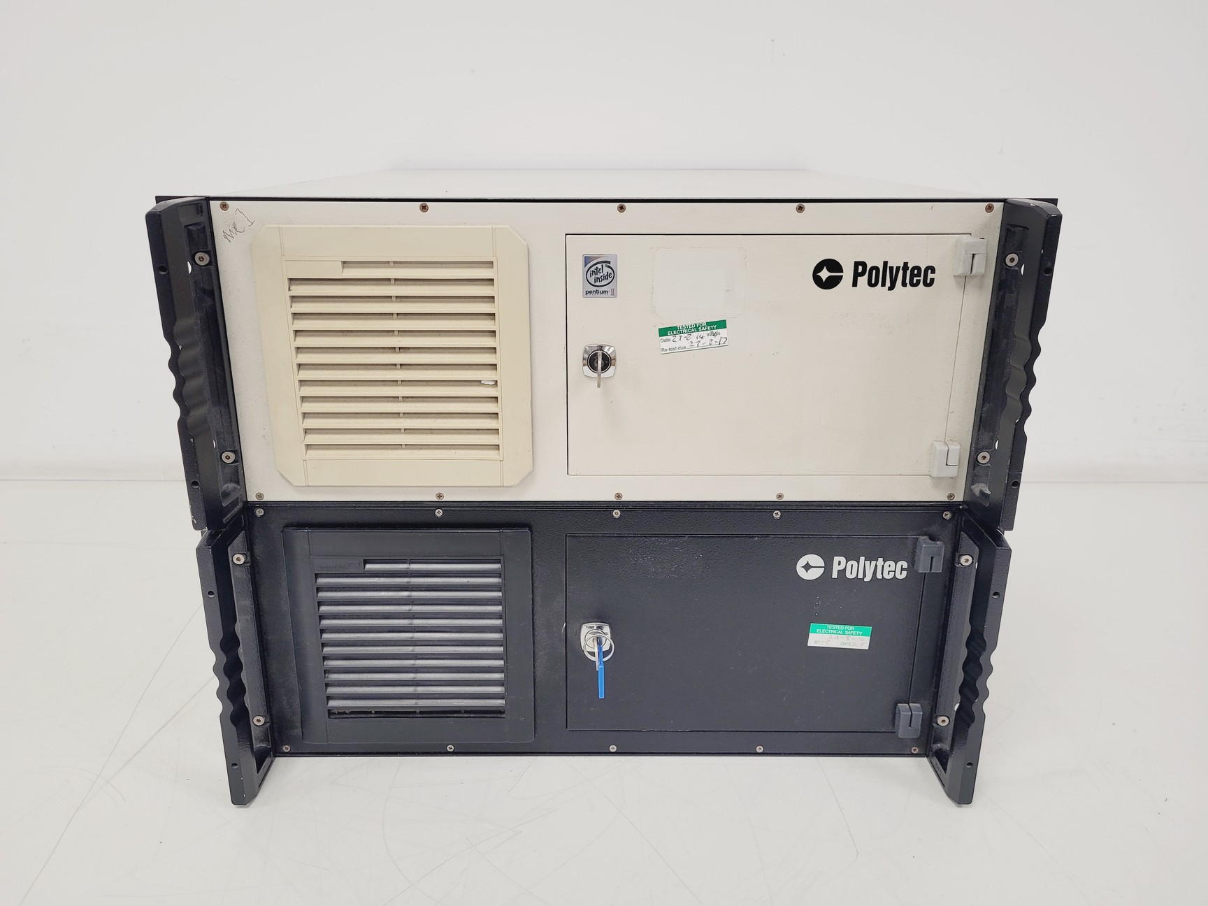 Image of 2 x Polytec OFV 056 Vibrometer Scanning Heads W/ OFV 3001S Controller and PCs