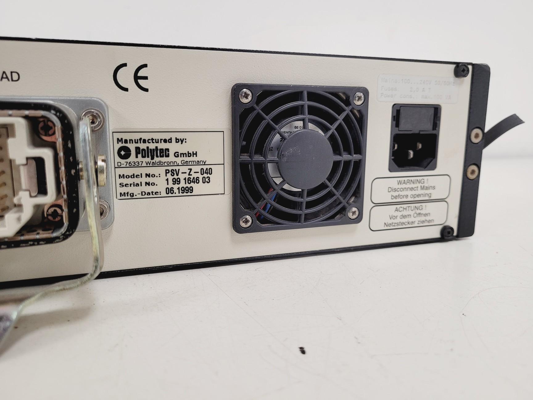 Image of Polytec PSV-Z-040-F Scanning Vibrometer Spares/Repair