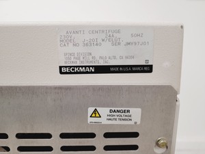 Thumbnail image of Beckman Avanti J-20I Centrifuge