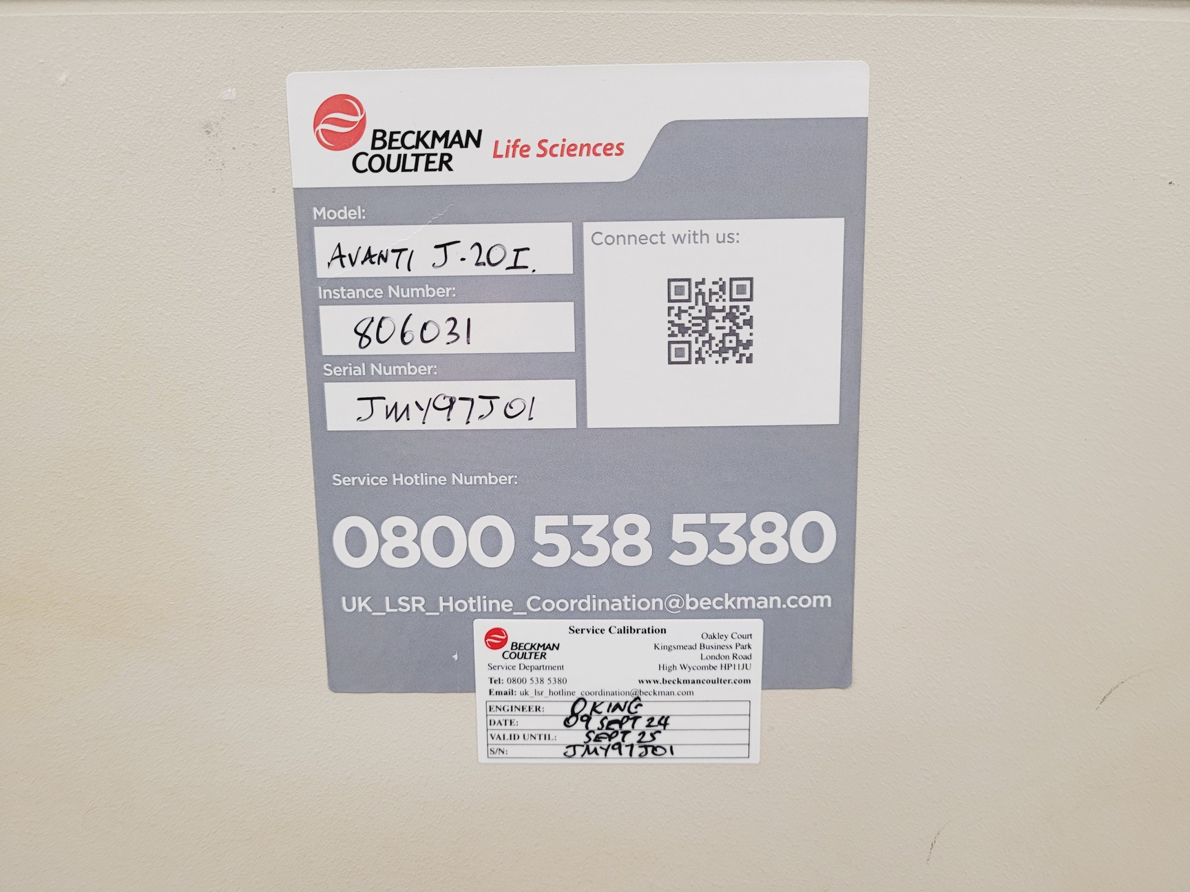 Image of Beckman Avanti J-20I Centrifuge