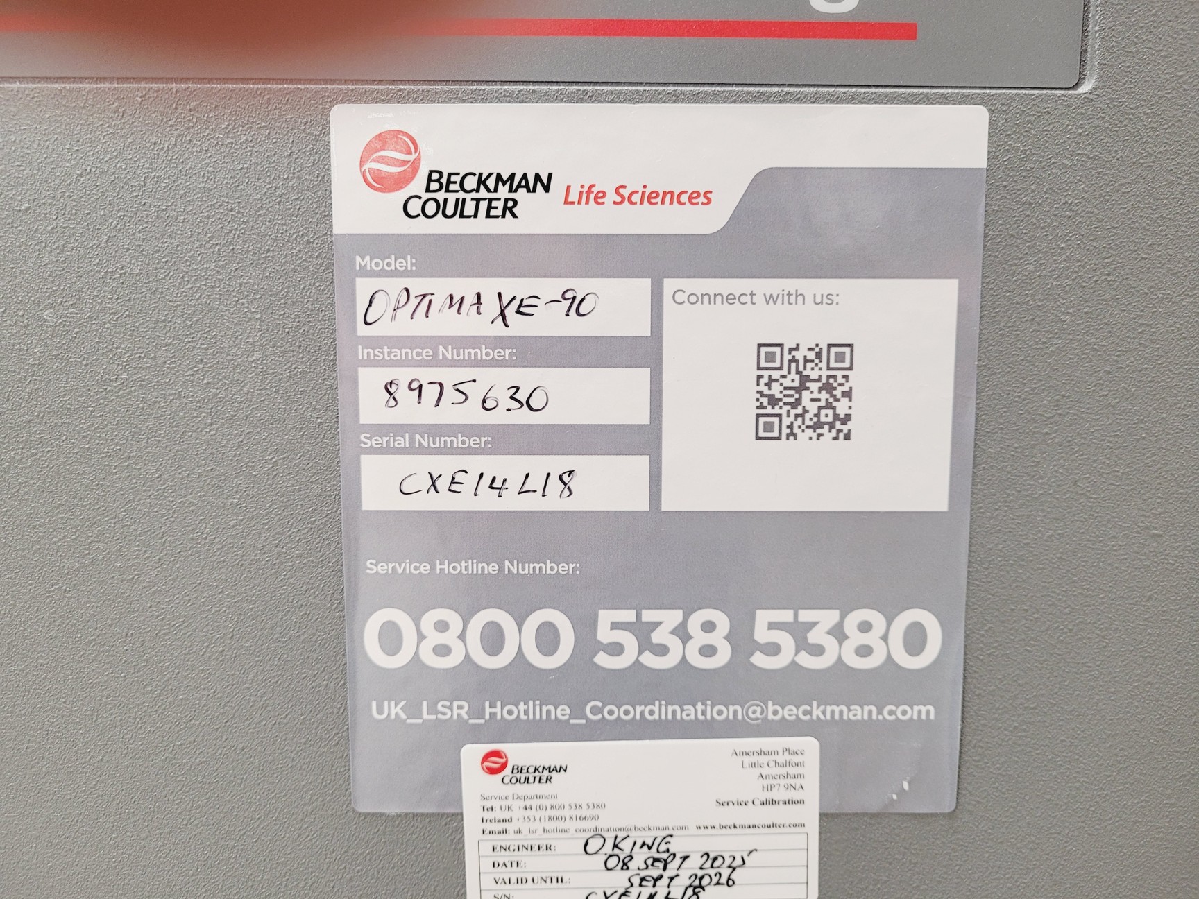 Image of Beckman Coulter Optima XE-90 Ultracentrifuge 