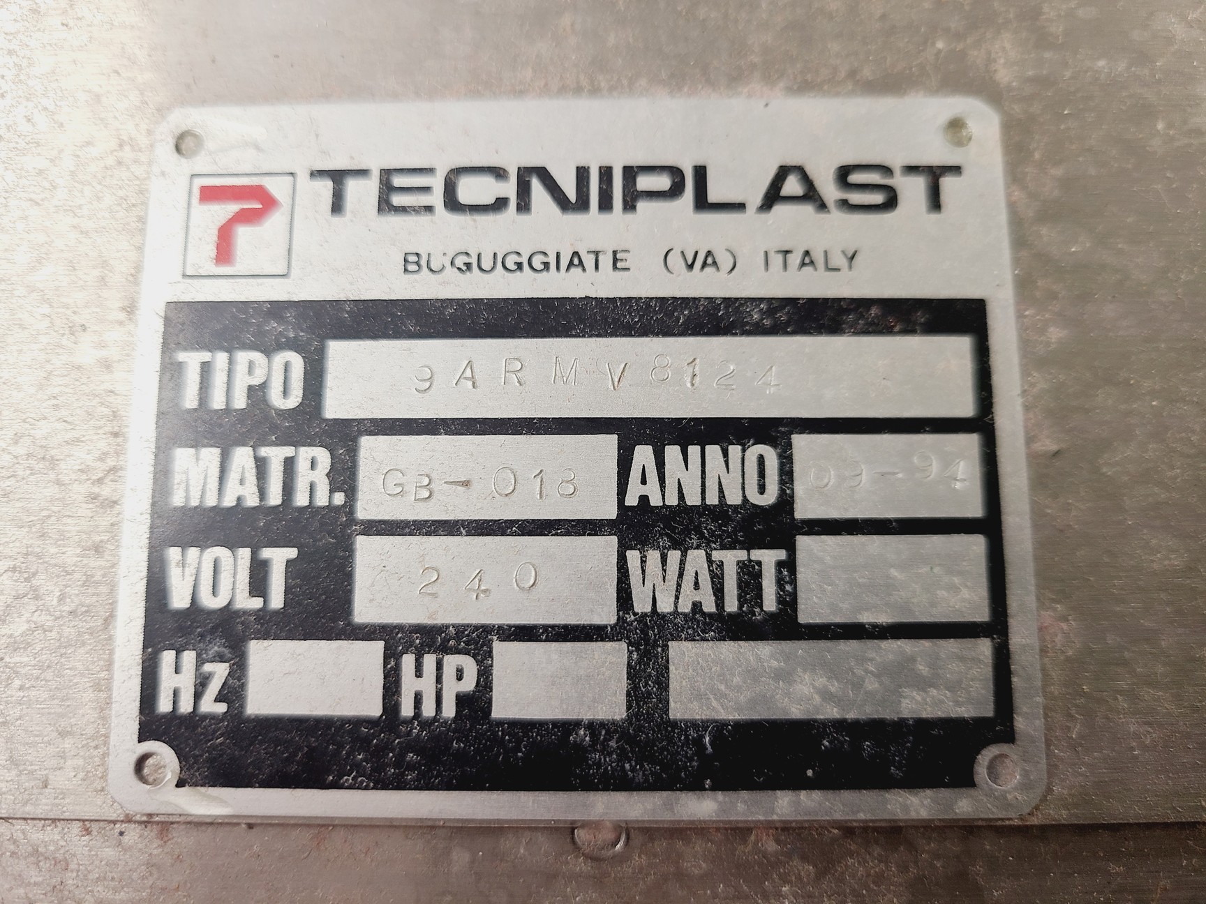 Image of Tecniplast Model 9ARMV8124 Ventilated Cabinet
