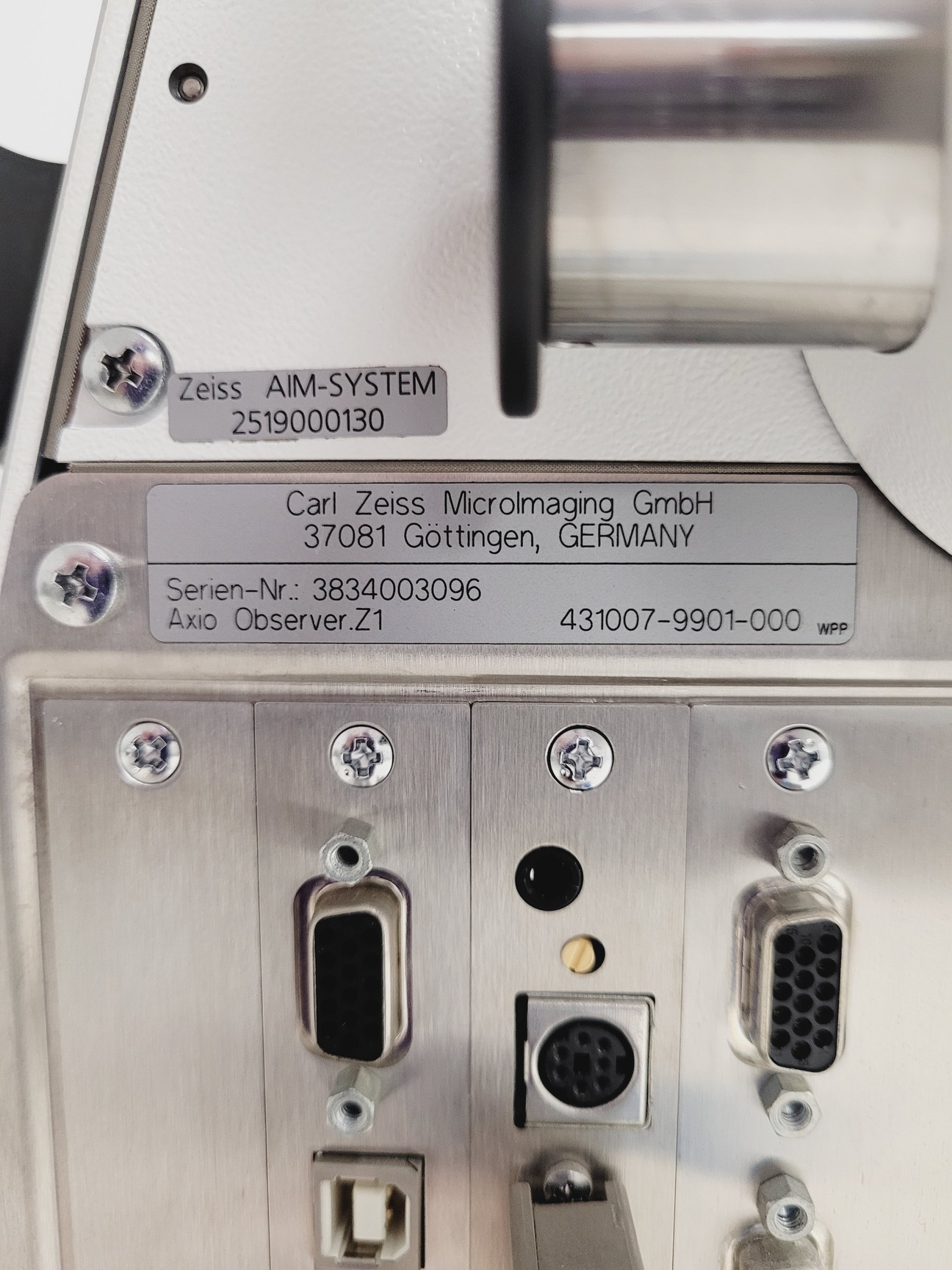 Image of Zeiss AXIO Observer .Z1 Confocal Microscope Spares/Repair Lab