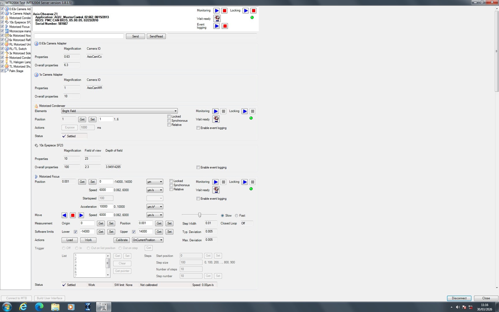 Image of Zeiss PALM MicroBeam System with PC & Software