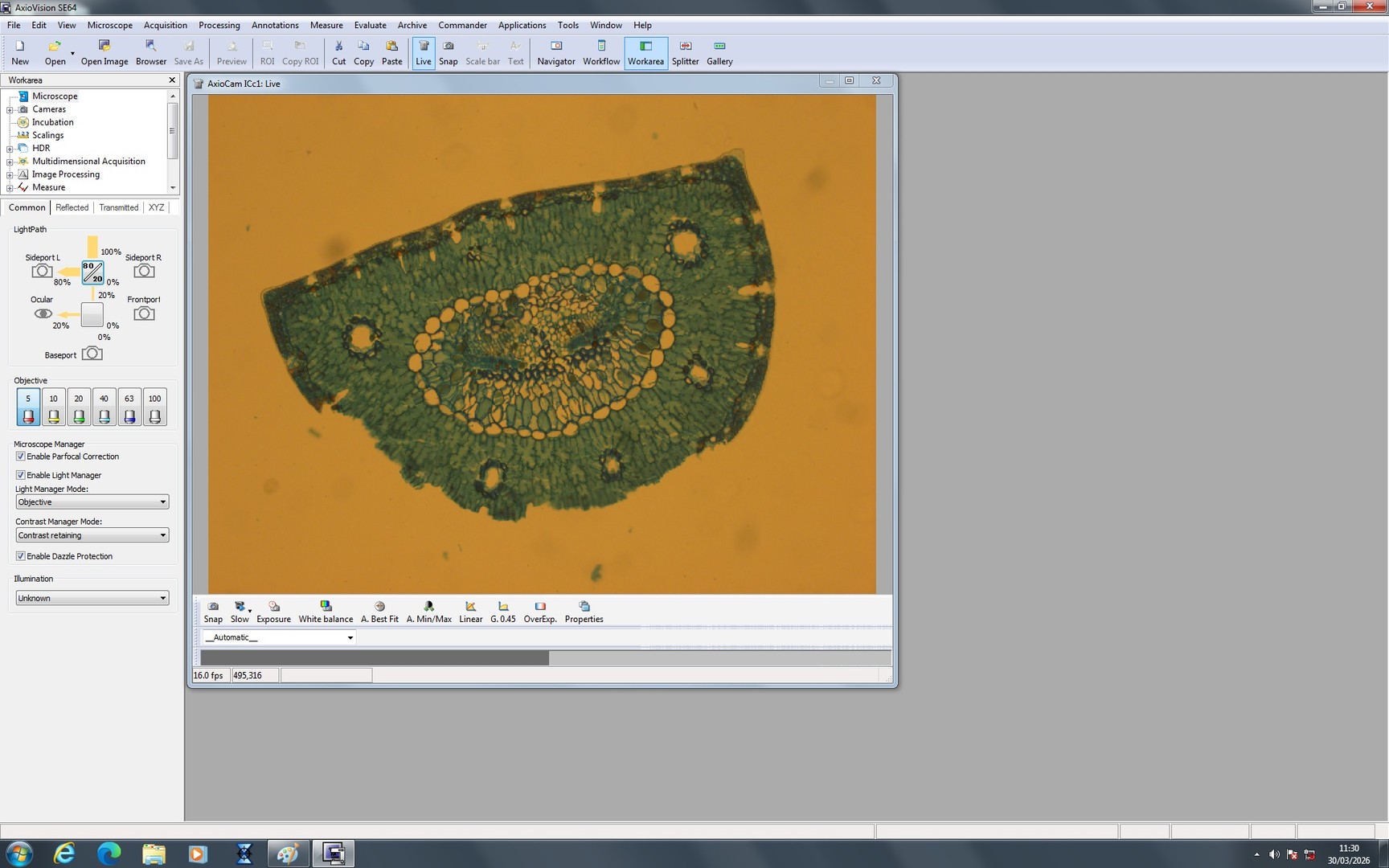Image of Zeiss PALM MicroBeam System with PC & Software