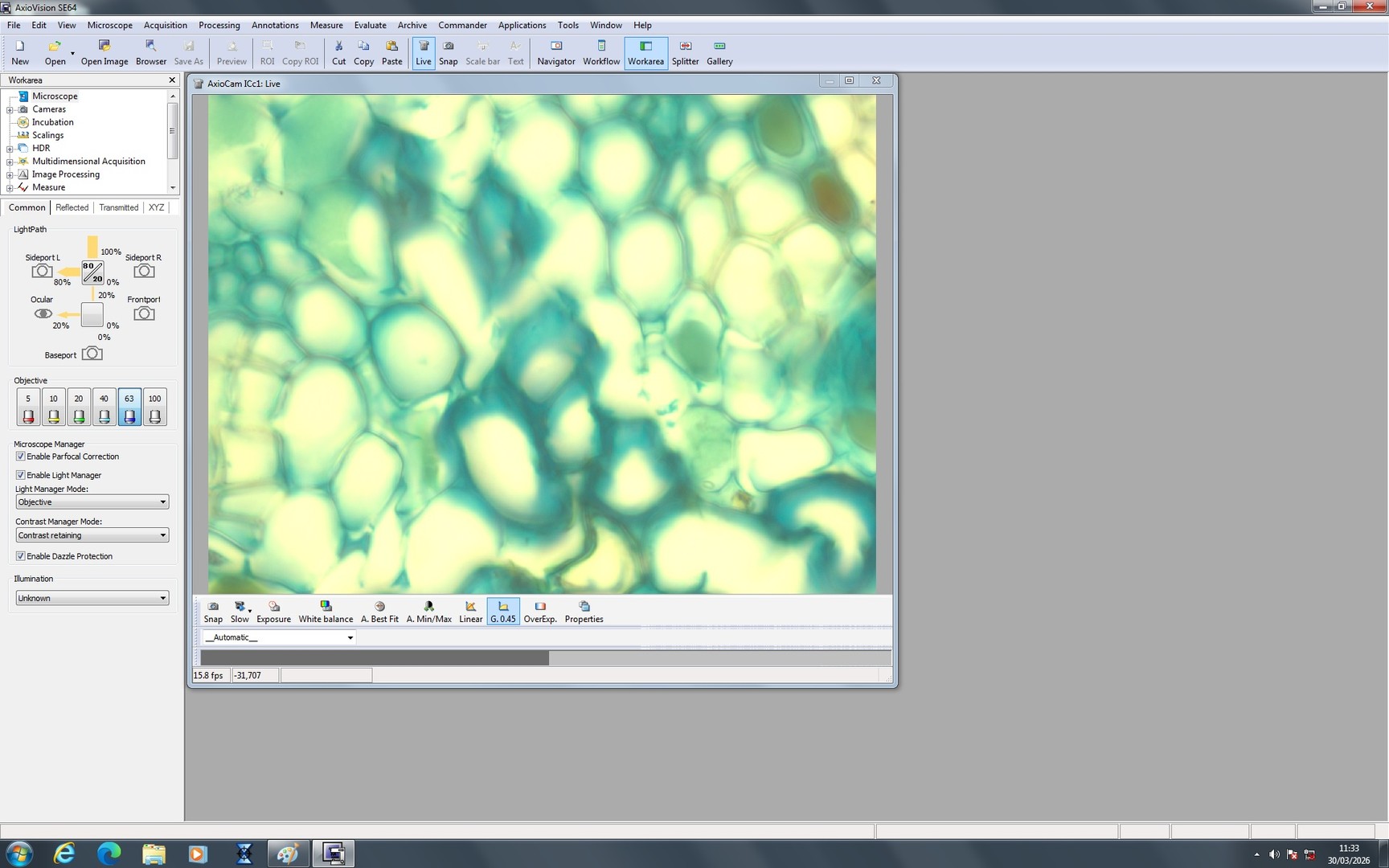 Image of Zeiss PALM MicroBeam System with PC & Software