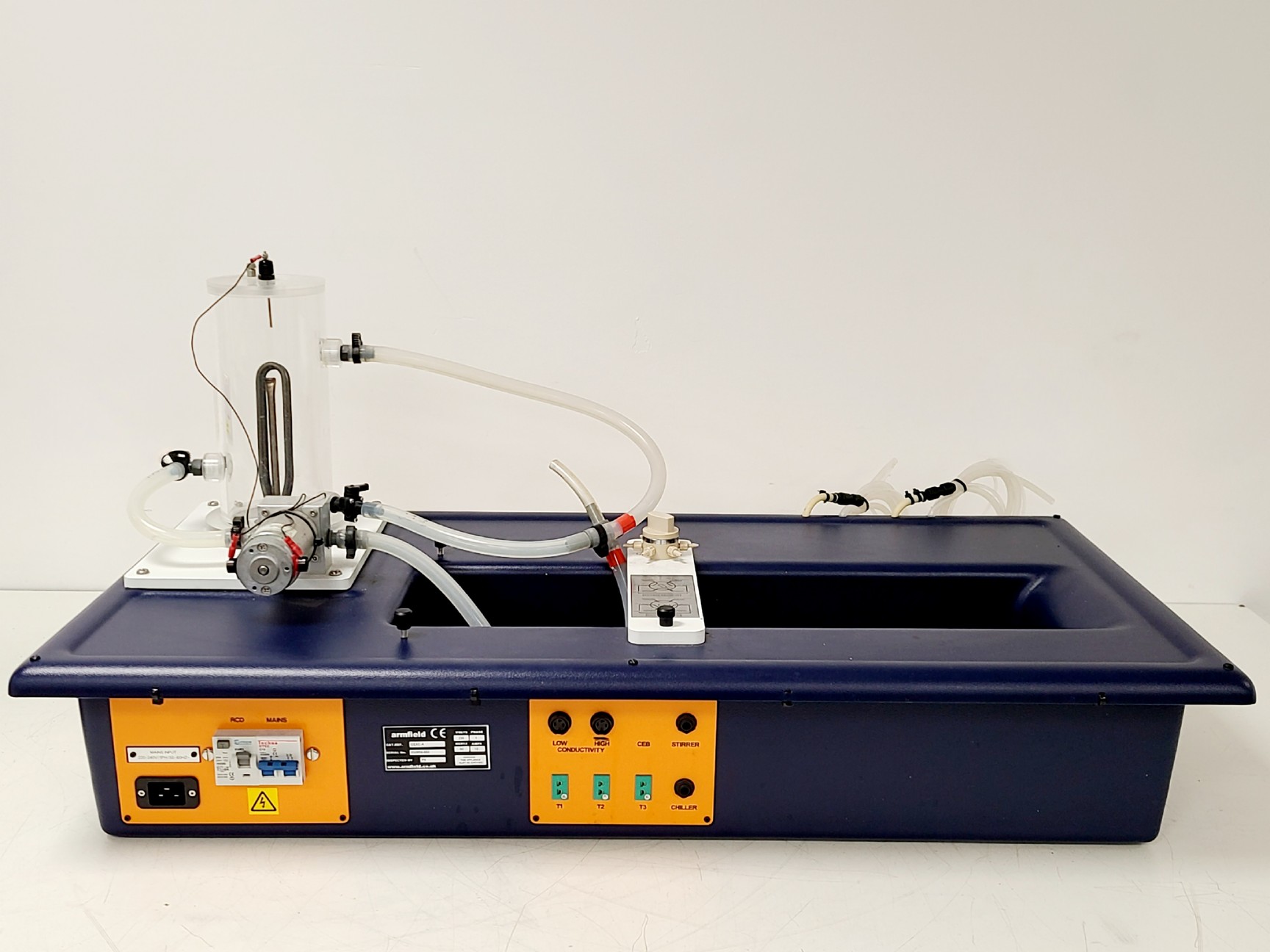 Image of Armfield CEXC Chemical Reactor Service Unit with CEY Plug Flow Reactor Column