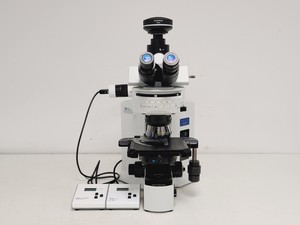 Thumbnail image of Olympus BX51 Microscope w. 2x pE-100 CoolLED Heads and Combiner