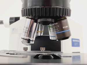 Thumbnail image of Olympus BX51 Microscope w. 2x pE-100 CoolLED Heads and Combiner