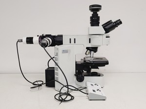 Thumbnail image of Olympus BX51 Microscope w. 2x pE-100 CoolLED Heads and Combiner