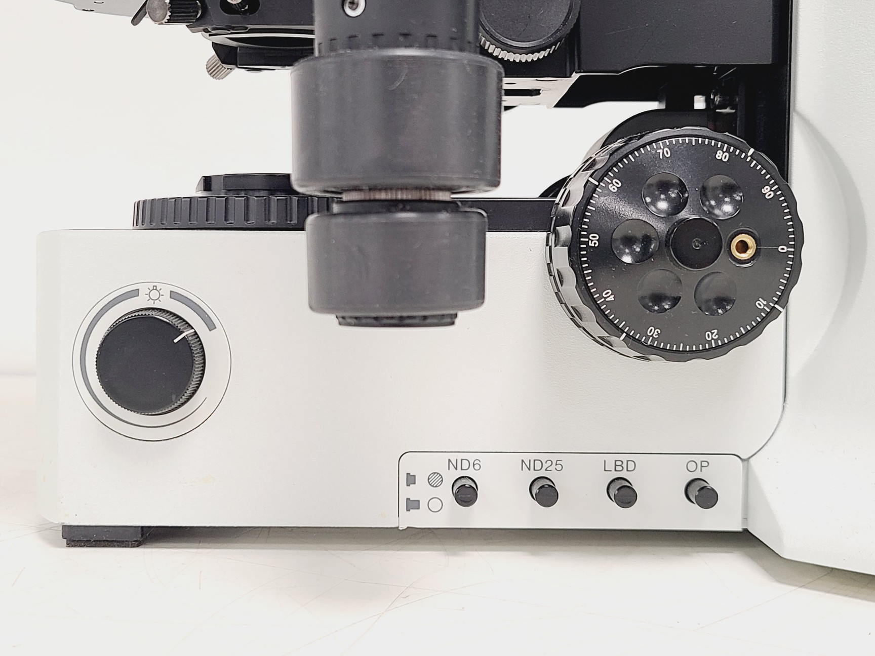 Image of Olympus BX51 Microscope w. 2x pE-100 CoolLED Heads and Combiner