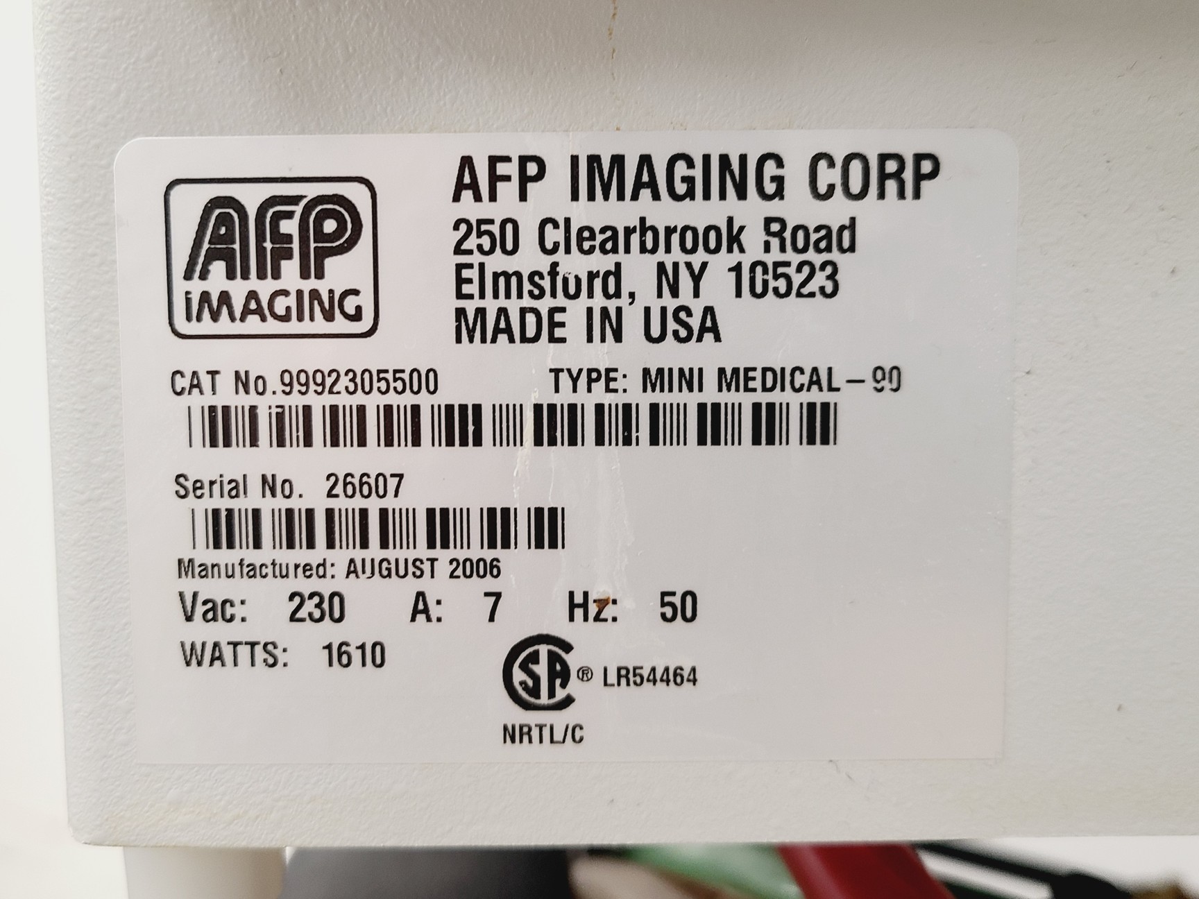 Image of AFP Imaging Group Mini Medical-90 Film Processor with Metal Floor Stand Lab