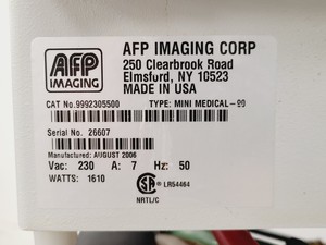 Thumbnail image of AFP Imaging Group Mini Medical-90 Film Processor with Metal Floor Stand Lab