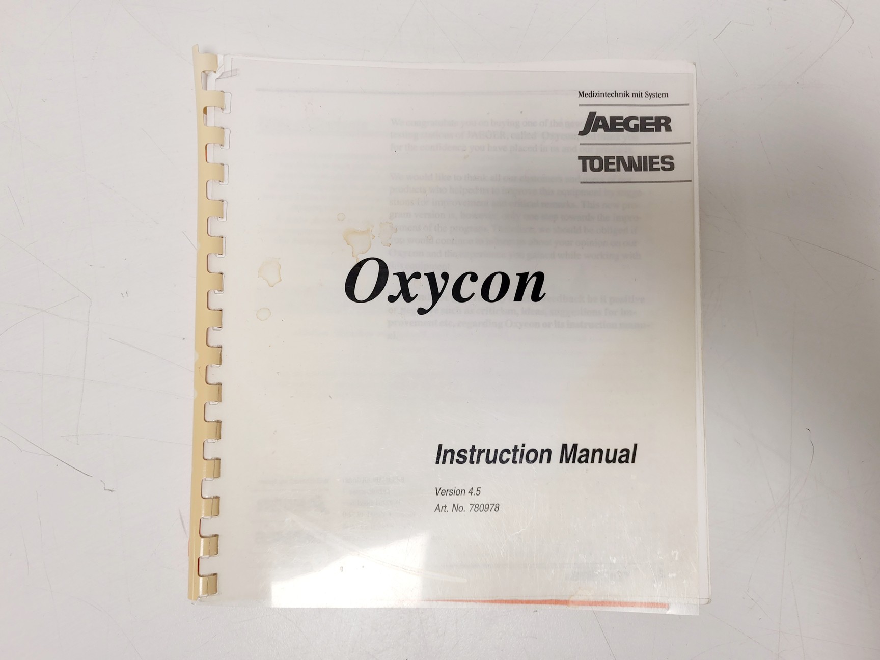 Image of Viasys Healthcare Jaeger Oxycon Pro with Monitor, Trolley & Accessories