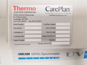 Thumbnail image of Thermo Electron Corporation UNICAM UV/Vis Spectrometer UV4