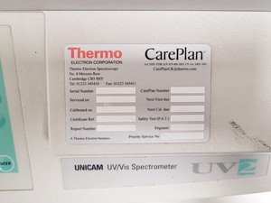 Thumbnail image of Thermo Electron Corporation UNICAM UV2 UV/Vis Spectrometer Spares/Repair 
