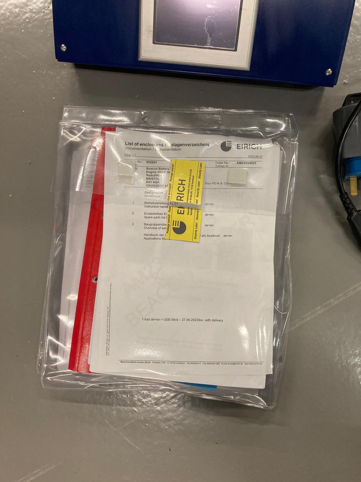 Image of EIRICH EL1 High Shear Mixer – 1 L Laboratory Mixing System