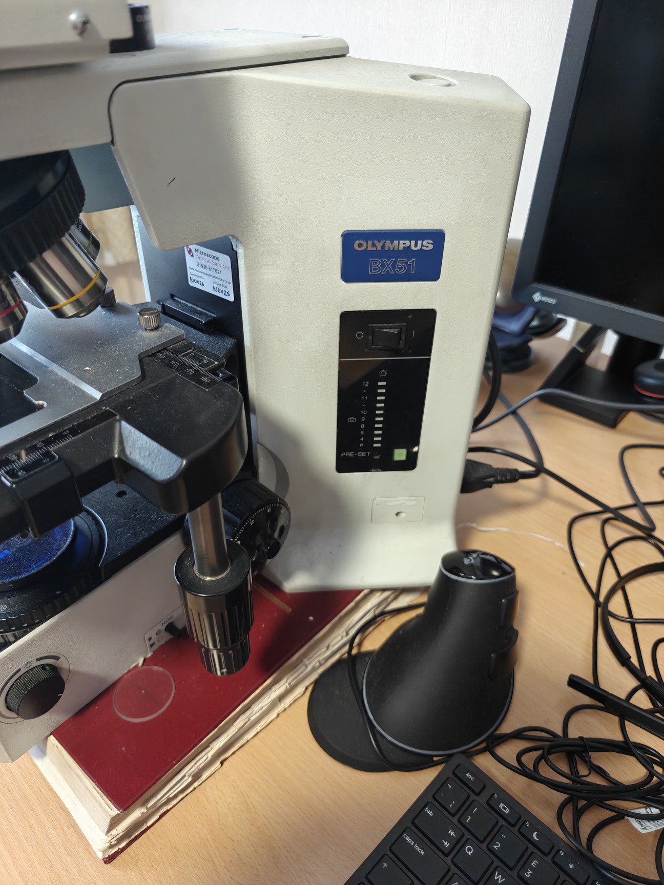 Image of Olympus BX51 Microscope w/ 6 x Objectives 1.25/4/10/20/40/60 x Lab