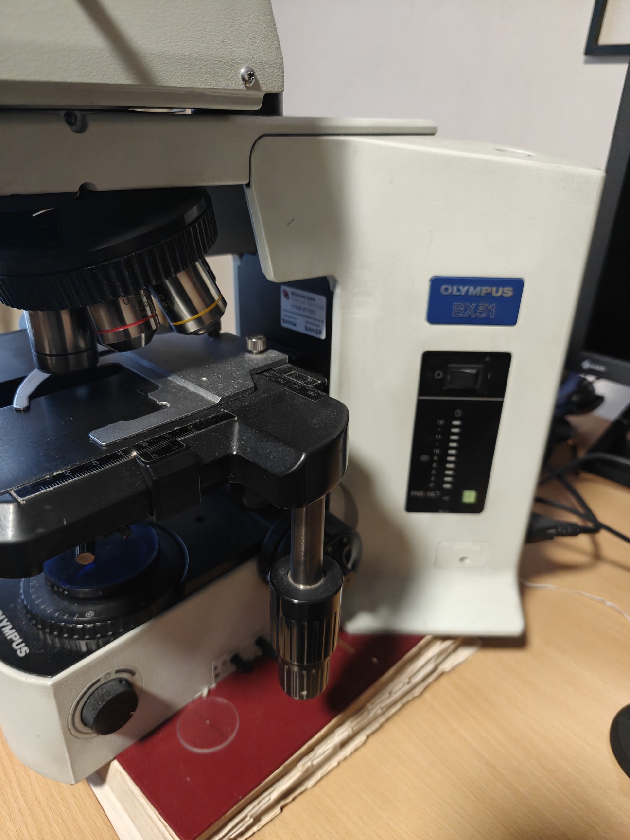 Image of Olympus BX51 Microscope w/ 6 x Objectives 1.25/4/10/20/40/60 x Lab