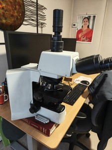 Thumbnail image of Olympus BX51 Microscope w/ 6 x Objectives 1.25/4/10/20/40/60 x Lab