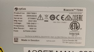 Thumbnail image of Cytiva Biacore T200 Surface Plasmon Resonance (SPR) System (2021) Biomolecular 