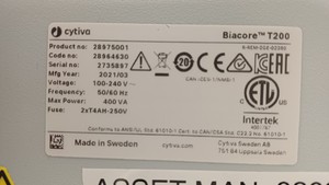 Thumbnail image of Cytiva Biacore T200 Surface Plasmon Resonance (SPR) System (2021) Biomolecular 