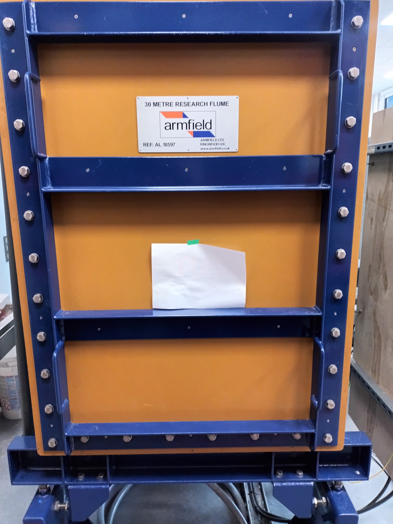 Image of Armfield Research Wave Flume w/ HR Wallingford Wave Paddle & Controller + Global