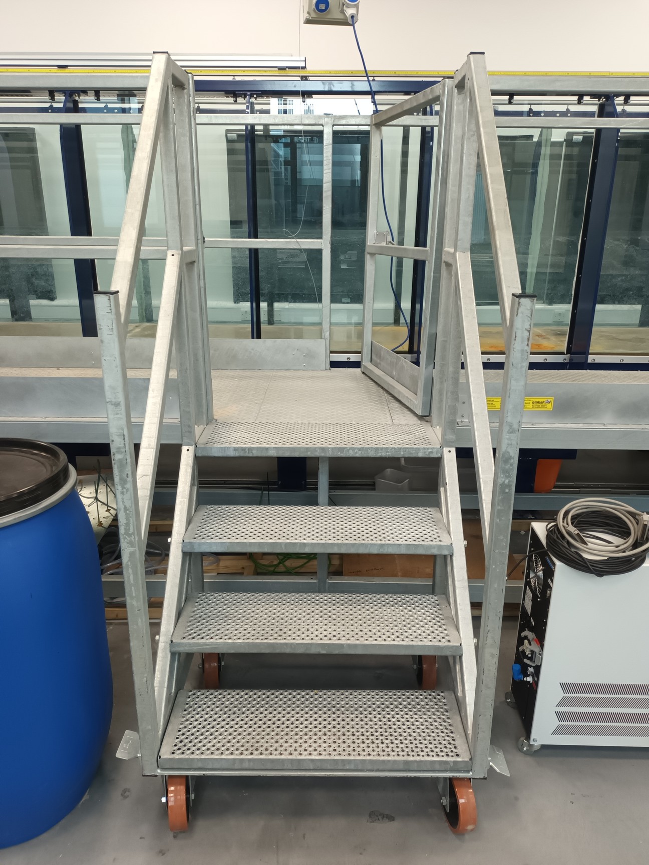 Image of Armfield Research Wave Flume w/ HR Wallingford Wave Paddle & Controller + Global