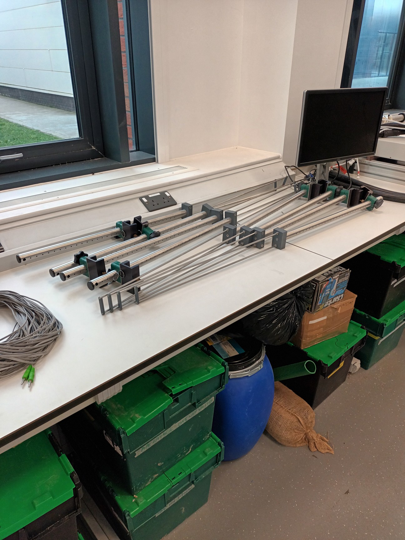 Image of Armfield Research Wave Flume w/ HR Wallingford Wave Paddle & Controller + Global