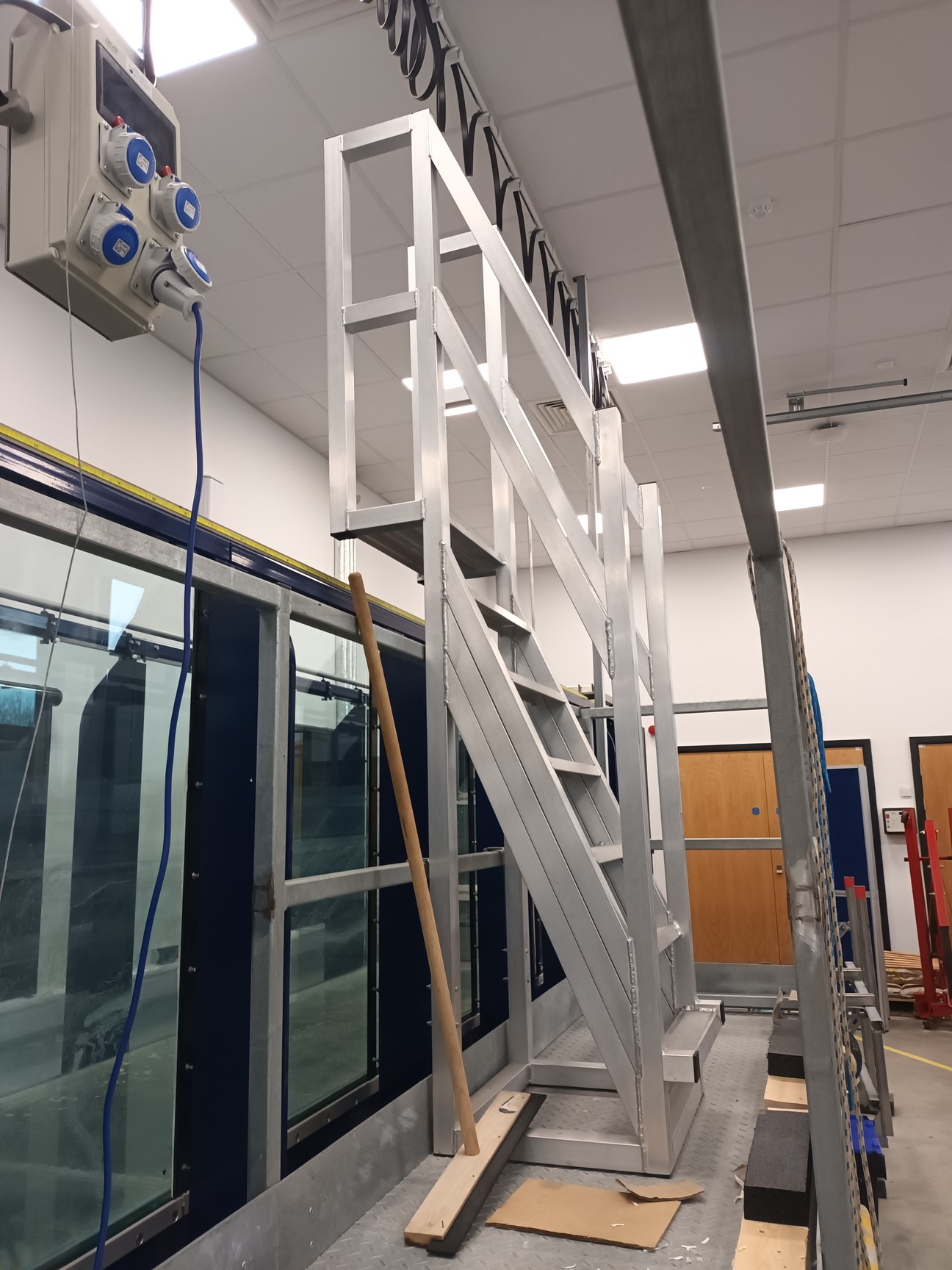 Image of Armfield Research Wave Flume w/ HR Wallingford Wave Paddle & Controller + Global