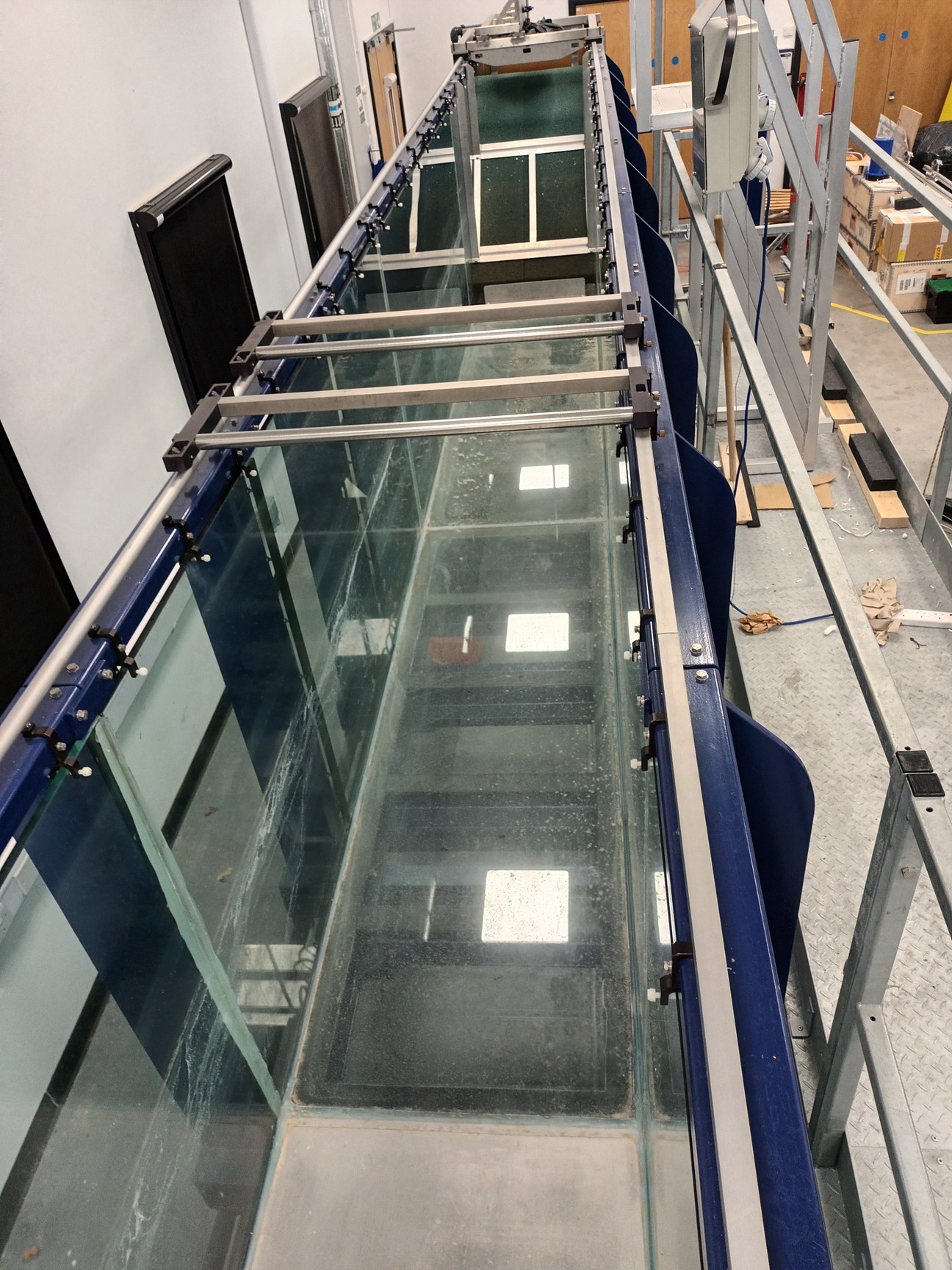 Image of Armfield Research Wave Flume w/ HR Wallingford Wave Paddle & Controller + Global