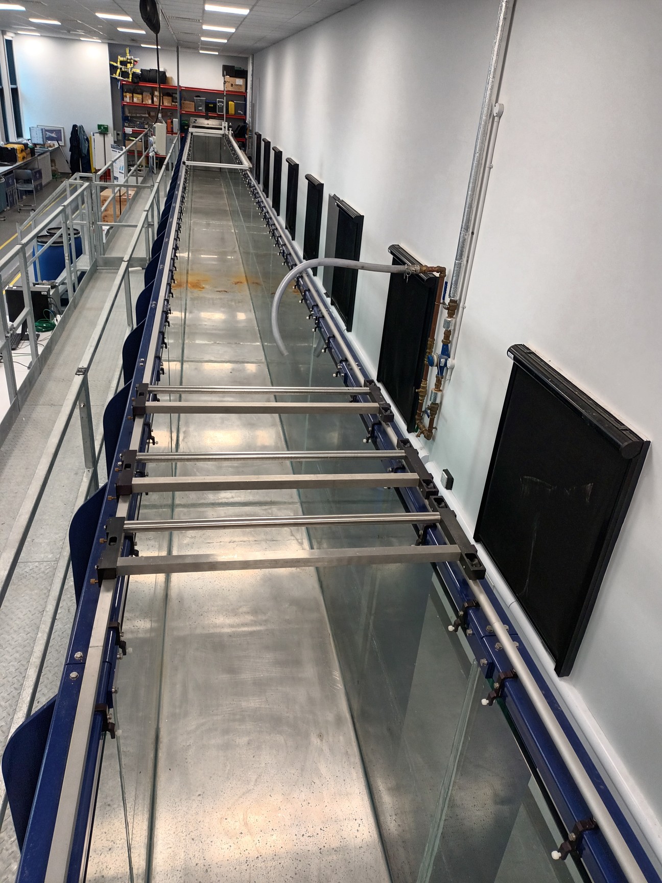 Image of Armfield Research Wave Flume w/ HR Wallingford Wave Paddle & Controller + Global