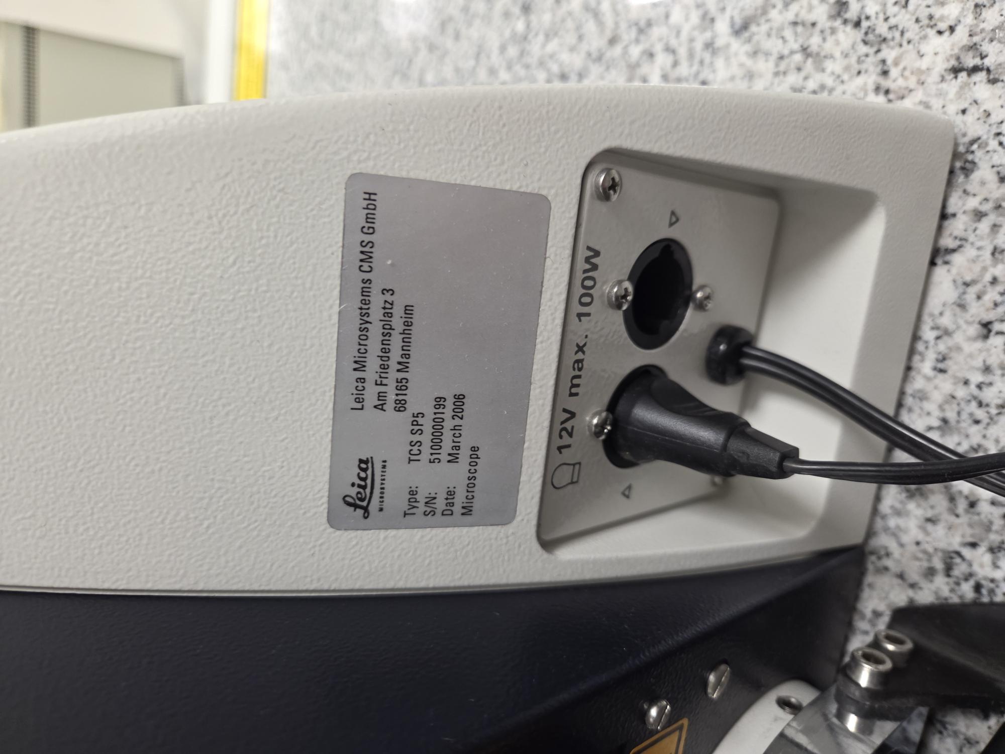 Image of Leica TCS SP5 Confocal Microscope System with 5x/20x/40x/63x Objectives