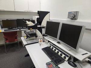 Thumbnail image of Leica TCS SP5 Confocal Microscope System with 5x/20x/40x/63x Objectives