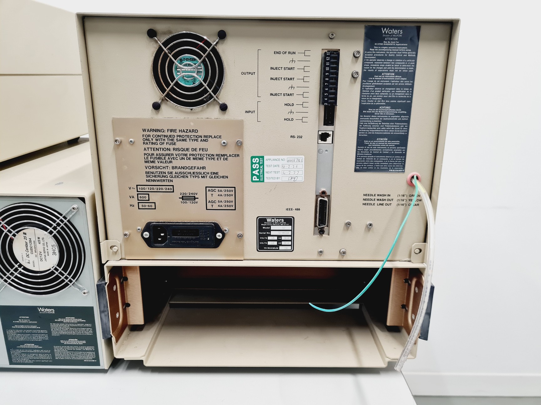 Image of Waters HPLC 600E System with 717 Autosampler, 996 PAD, 2487 DʎAD, M-470
