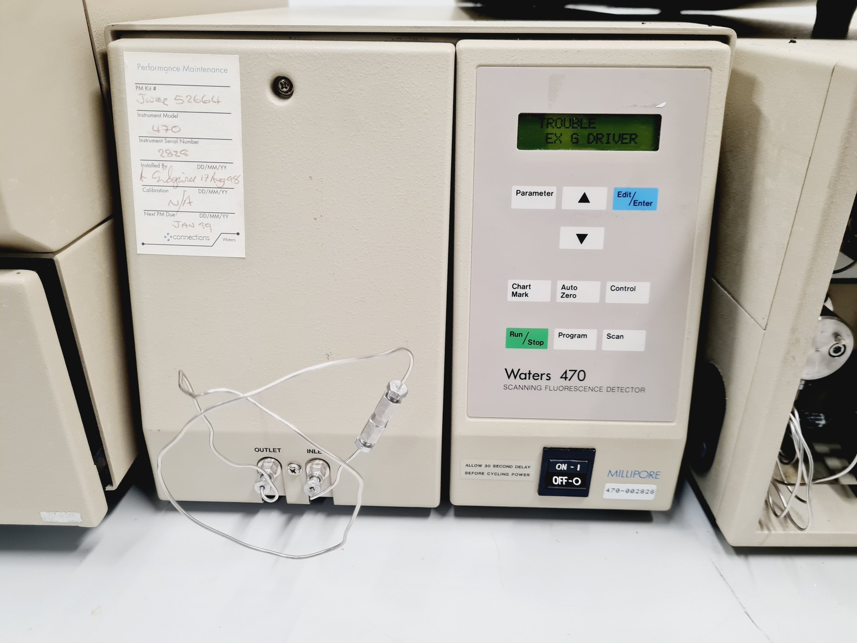 Image of Waters HPLC 600E System with 717 Autosampler, 996 PAD, 2487 DʎAD, M-470