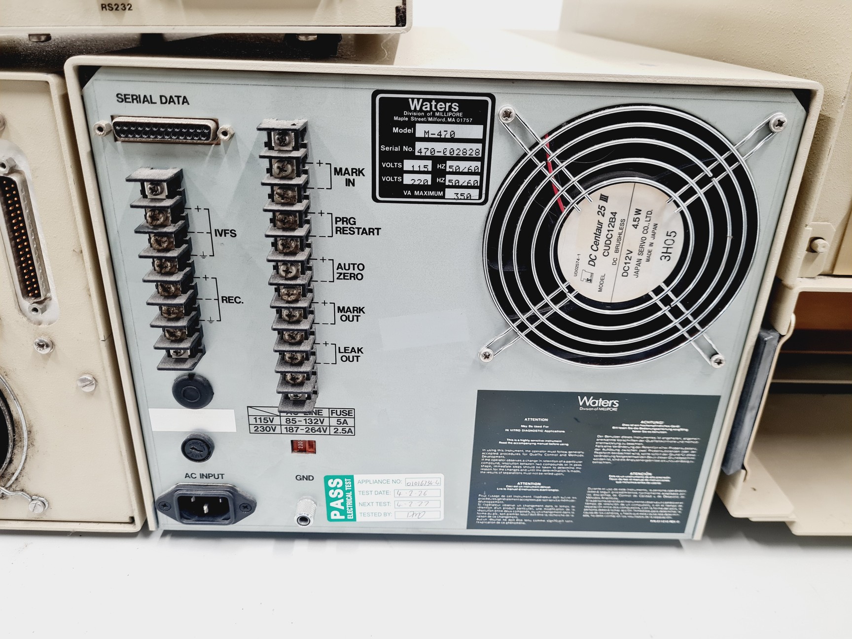 Image of Waters HPLC 600E System with 717 Autosampler, 996 PAD, 2487 DʎAD, M-470