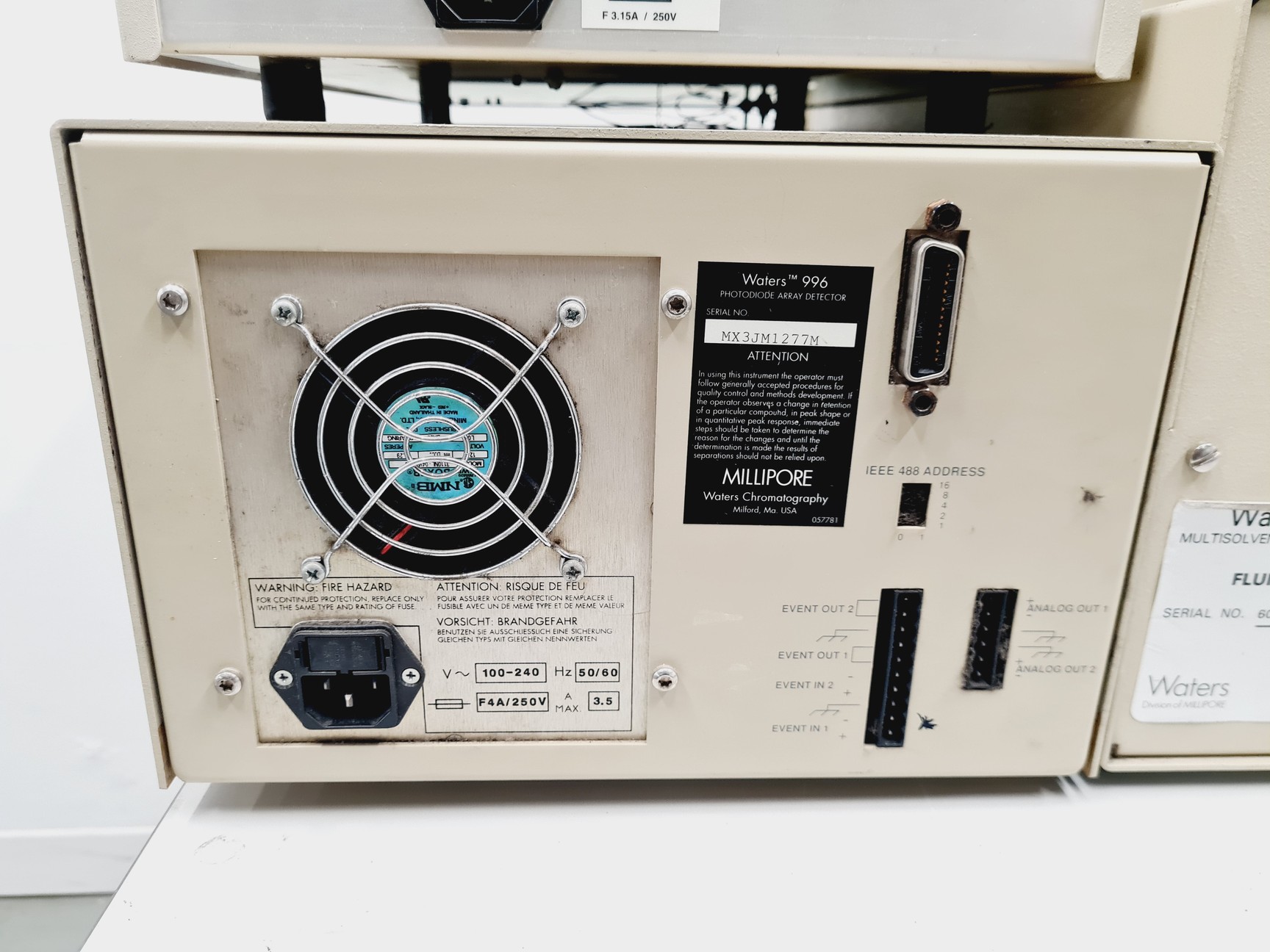 Image of Waters HPLC 600E System with 717 Autosampler, 996 PAD, 2487 DʎAD, M-470