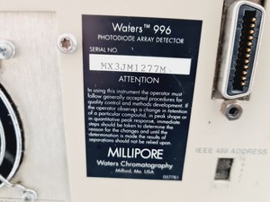 Thumbnail image of Waters HPLC 600E System with 717 Autosampler, 996 PAD, 2487 DʎAD, M-470