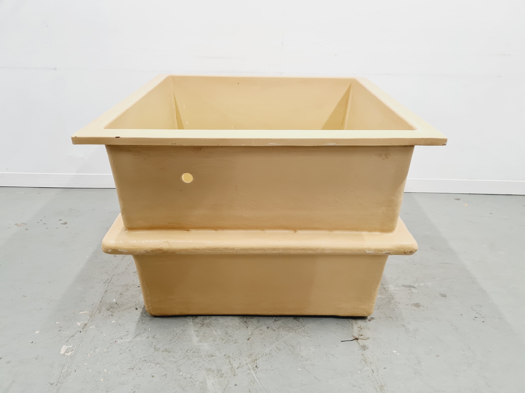 Image of Large Beige Cubic Fibreglass Tank 605L