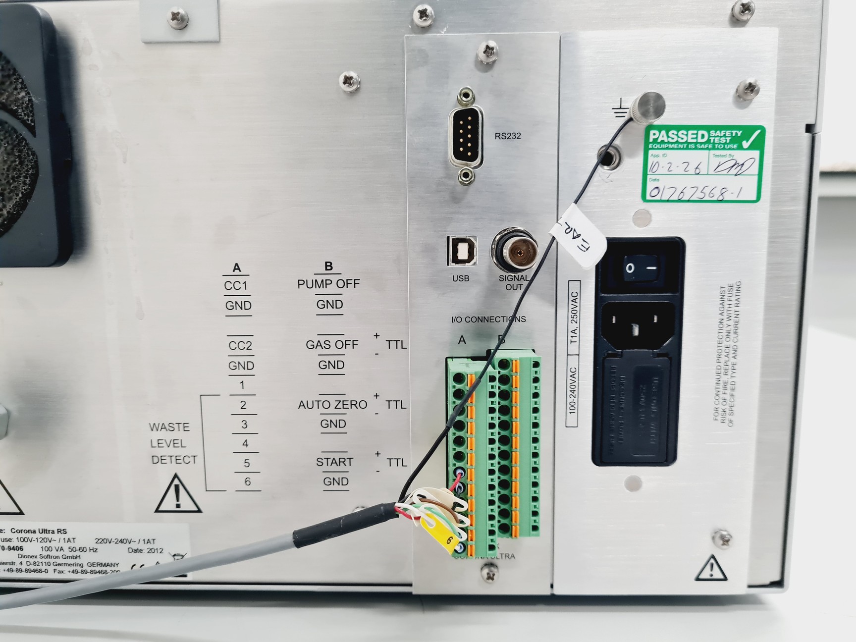 Image of Thermo Scientific Corona Ultra RS Charged Aerosol Detector (CAD) Lab