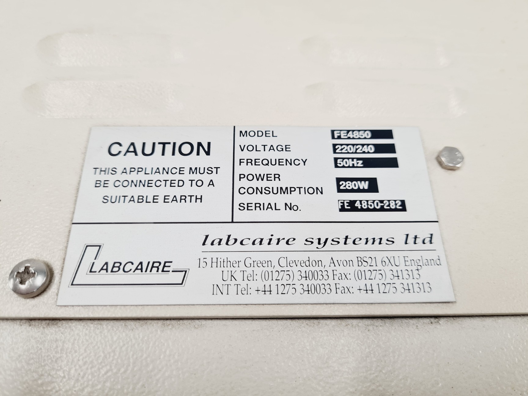 Image of Labcaire FE4850 Ductless fume Cupboard