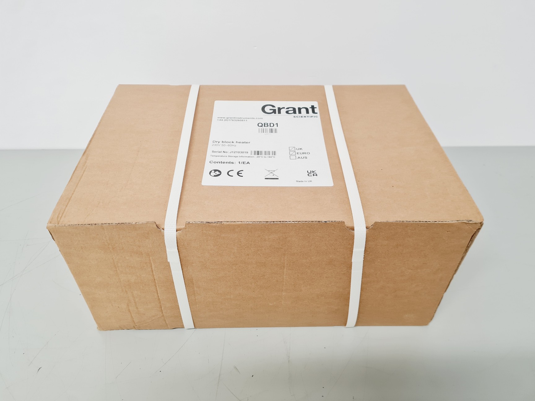 Image of Grant QBD1 Dry Block Heater with QBE1 Dry Block Lab