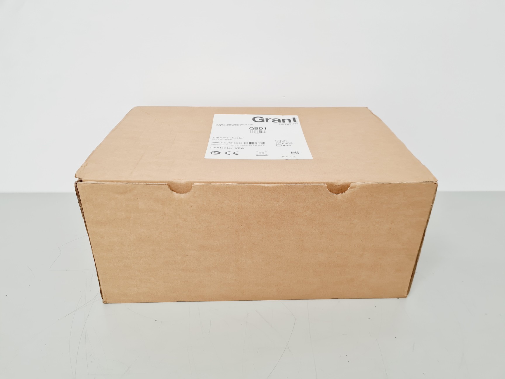 Image of Grant QBD1 Dry Block Heater with 2 x QBE1 Dry Block New Lab