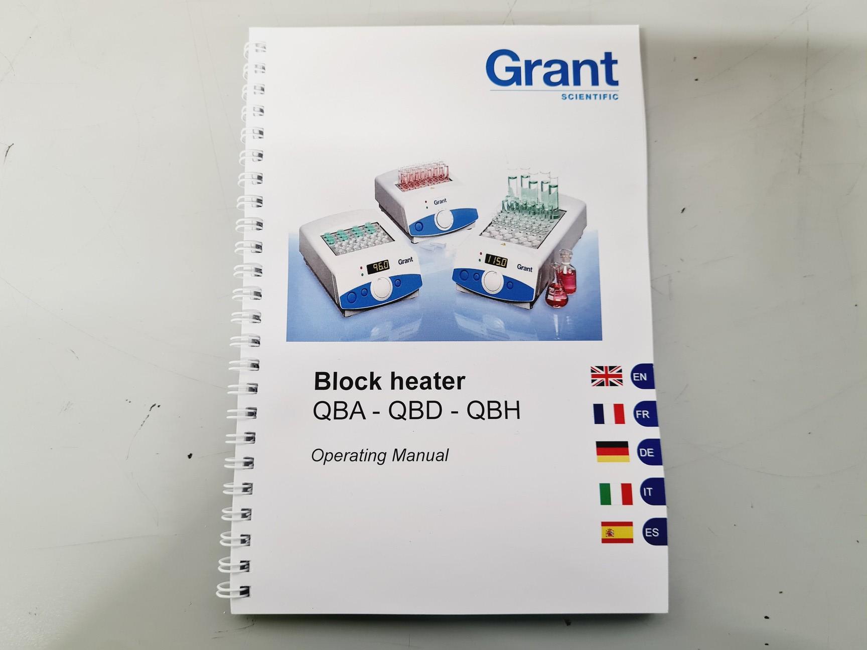 Image of Grant QBD1 Dry Block Heater with 2 x QBE1 Dry Block New Lab