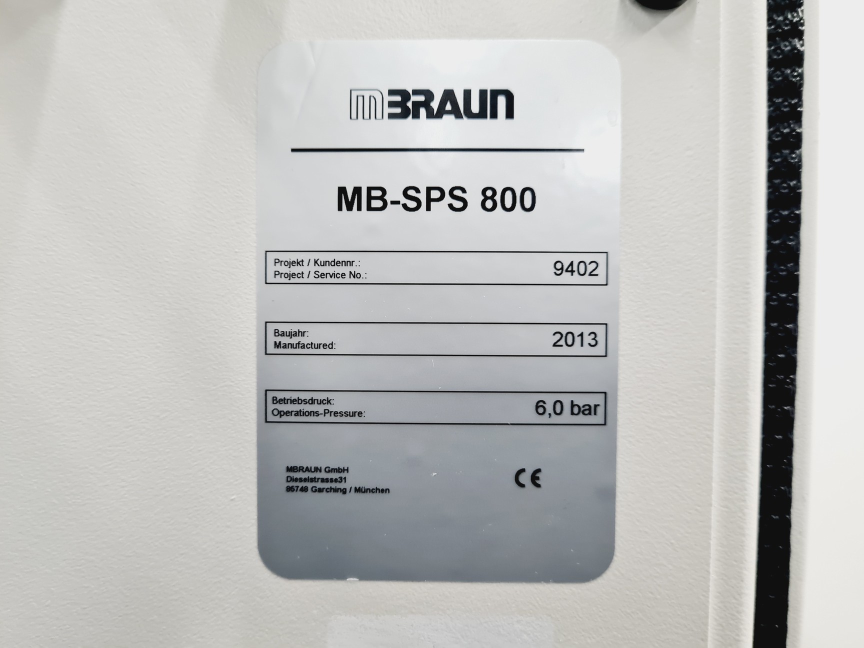 Image of MBraun MB-SPS 800 Solvent Extraction System Lab