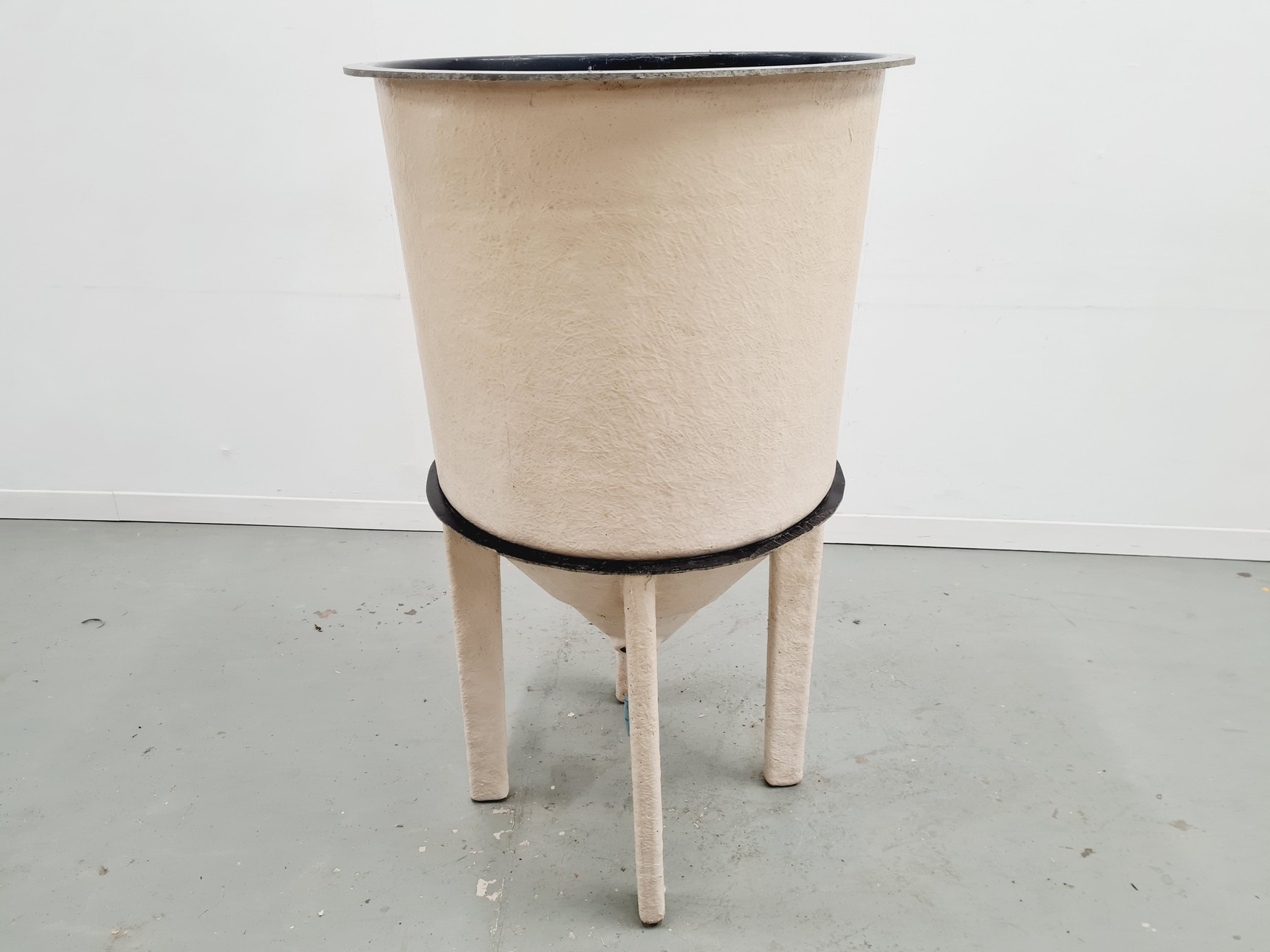 Image of Conical Shaped Large Fibreglass Tank on Legs 280L