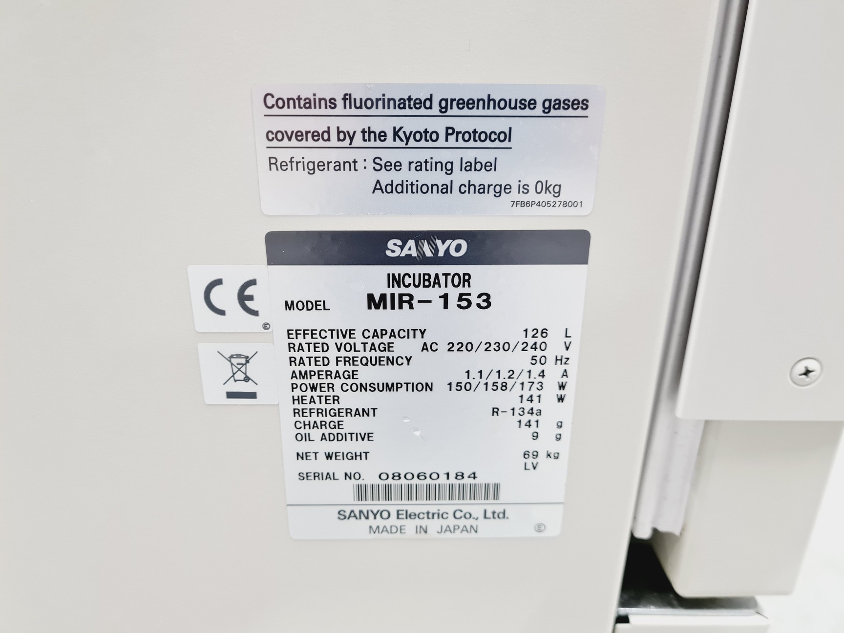 Image of Sanyo MIR-153 Refrigerated Laboratory Incubator Lab